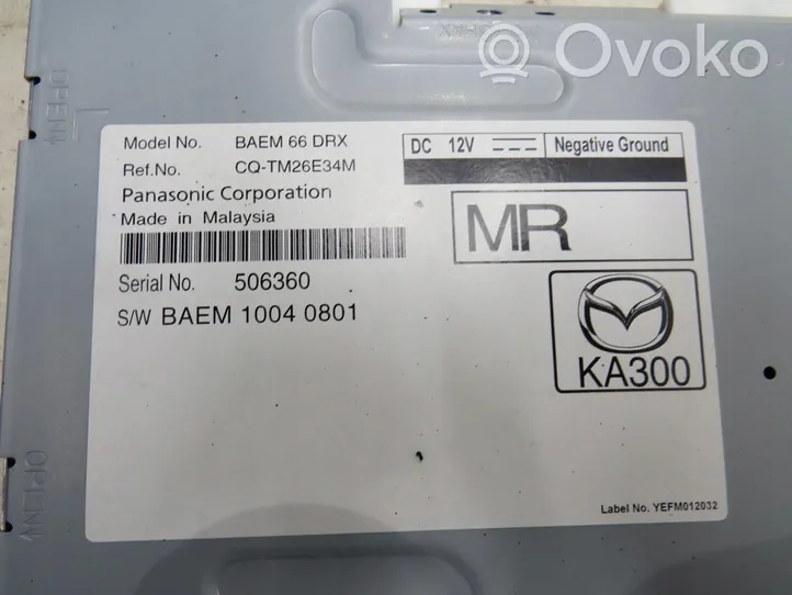 Mazda 3 III Unità di navigazione lettore CD/DVD BAEM66DRX