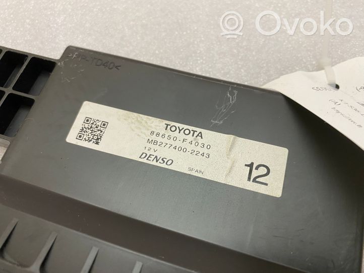 Toyota C-HR Unité de contrôle climatisation / chauffage 88650F4030