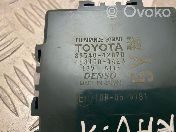 Toyota RAV 4 (XA50) Unité de commande, module PDC aide au stationnement 8934042070