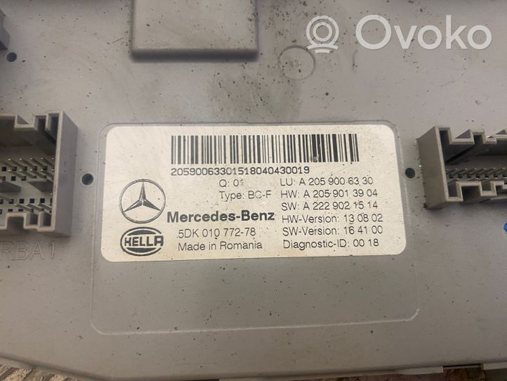 Mercedes-Benz GLC X253 C253 Katvealueen valvonnan ohjainlaite (BSM) A2059006330