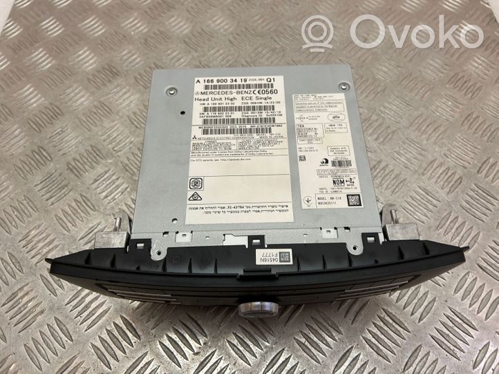 Mercedes-Benz GLS X166 Panel / Radioodtwarzacz CD/DVD/GPS A1669003419