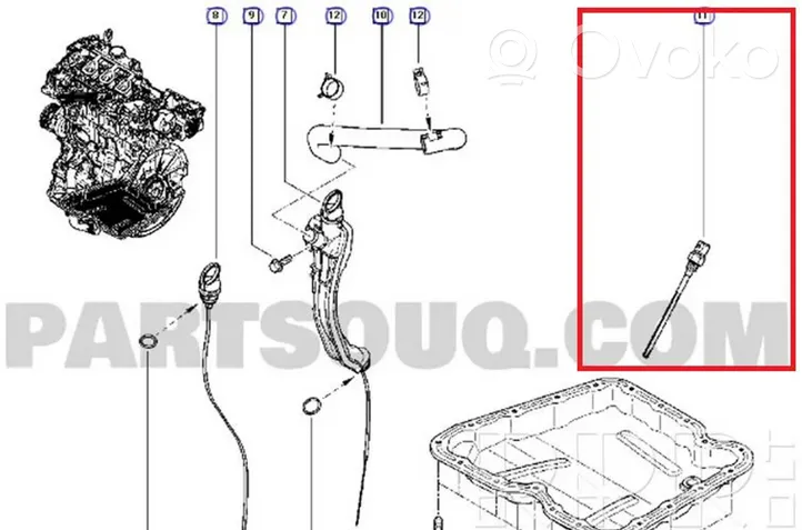 Renault Master III Öljyntasoanturi 111453354R