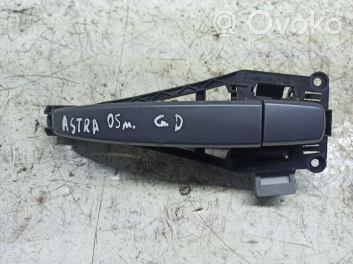 Opel Astra H Rear door exterior handle 