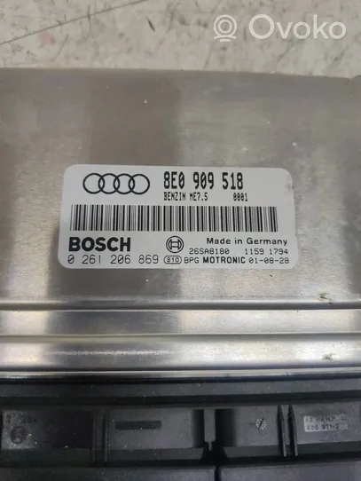 Audi A4 S4 B6 8E 8H Variklio valdymo blokas 8E0909518