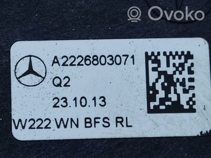 Mercedes-Benz S W222 Hansikaslokeron koristelista A2226803071