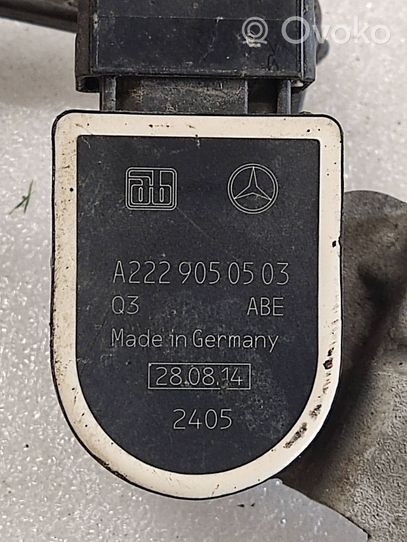 Mercedes-Benz C W205 Priekinės pakabos aukščio daviklis A2229050503