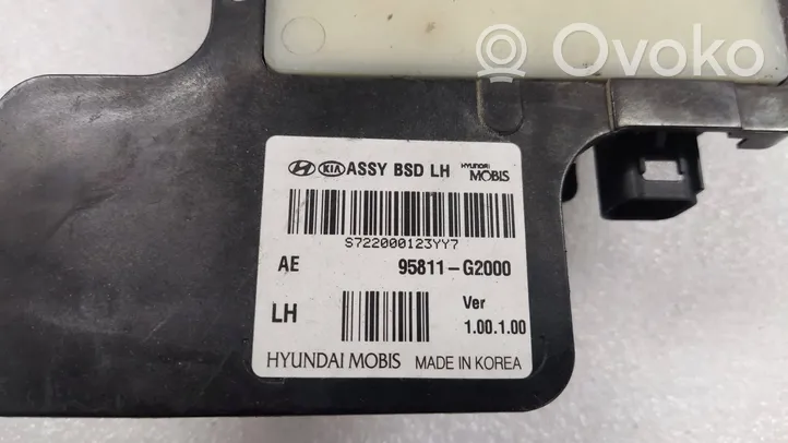 Hyundai Ioniq Capteur radar d'angle mort 95811G2000