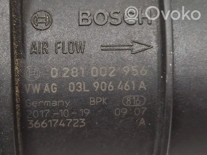 Audi A4 S4 B9 Mass air flow meter 03L906461A