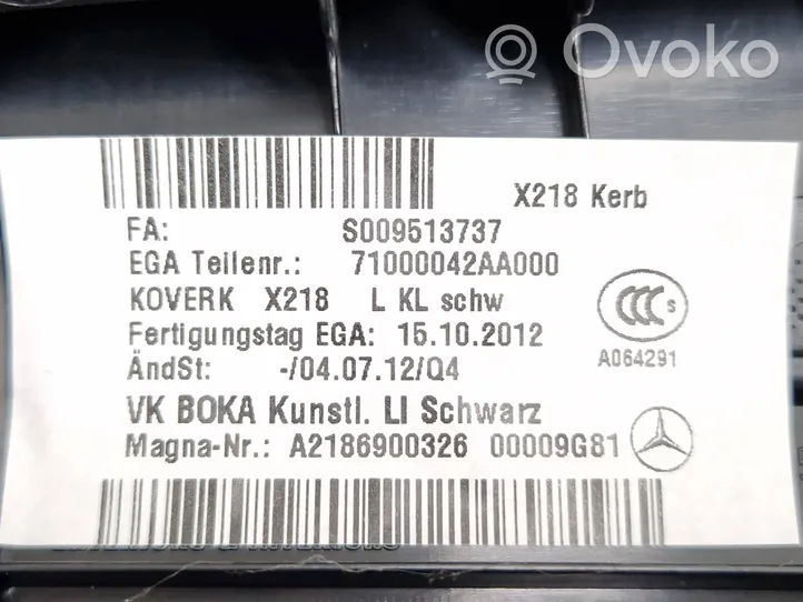 Mercedes-Benz CLS C218 X218 Podpora mocowania półki bagażnika A2186900326