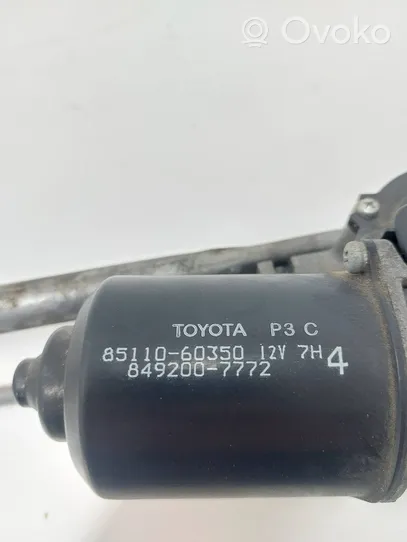 Toyota Land Cruiser (J120) Tringlerie et moteur d'essuie-glace avant 8511060350