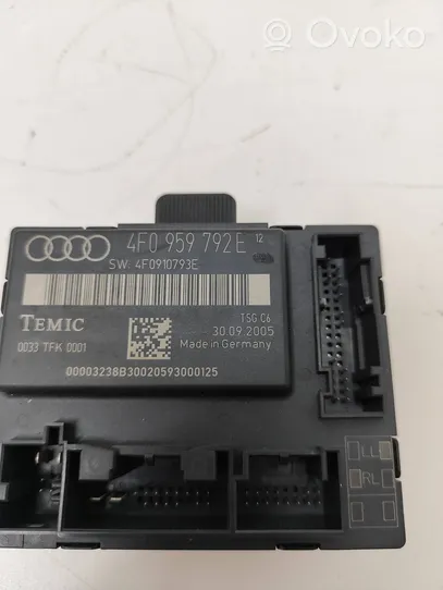 Audi A6 S6 C6 4F Oven ohjainlaite/moduuli 4F0959792E