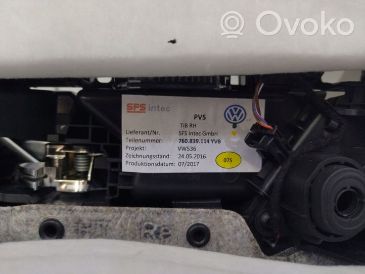 Volkswagen Touareg III Boczki / Poszycie drzwi tylnych 760839114