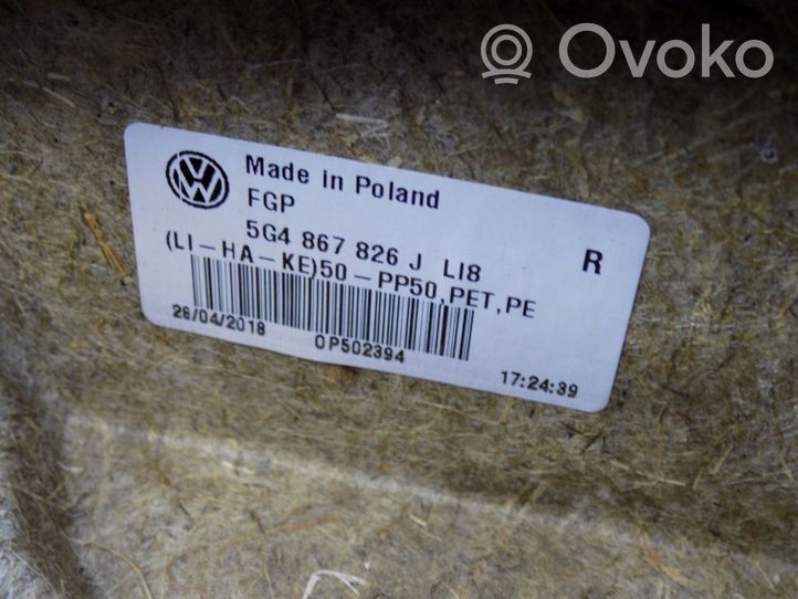 Volkswagen Golf VII Обшивка задней двери 5G4868074