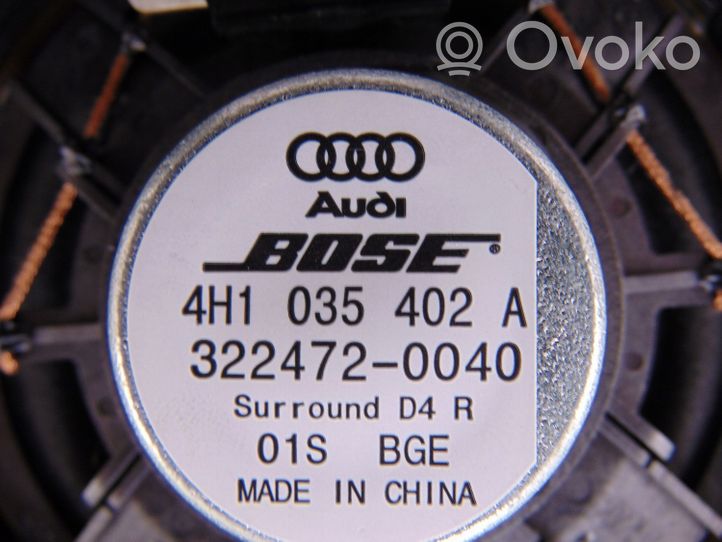 Audi A8 S8 D4 4H Altavoz de la bandeja del maletero 4H1035402A