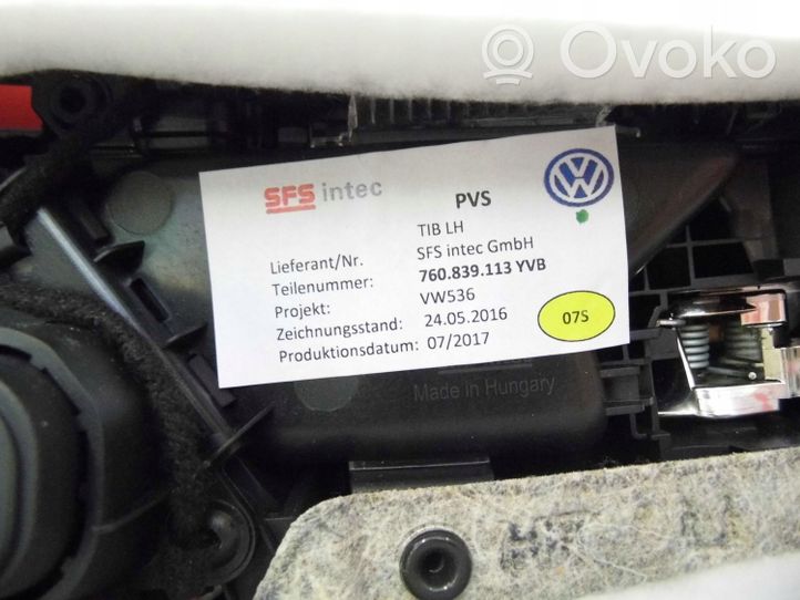 Volkswagen Touareg III Rivestimento del pannello della portiera posteriore 760839113