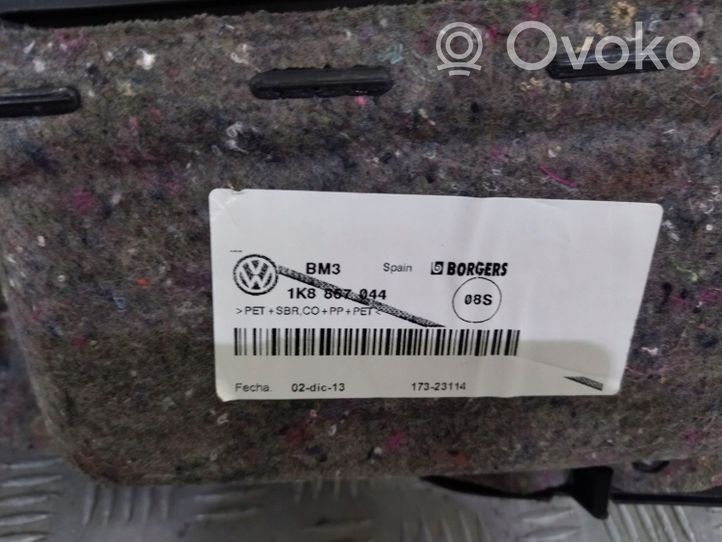 Volkswagen Scirocco Dvidurio galinių vietų šoninis apdailos skydas 1K8867044BB