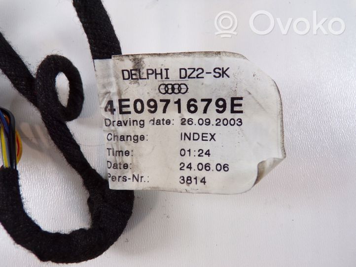 Audi A8 S8 D3 4E Cablaggio anello airbag Squib 4E0971679E