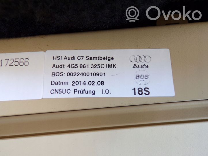 Audi A6 S6 C7 4G Roleta elektryczna przeciwsłoneczna tylnej szyby 4G5861325C