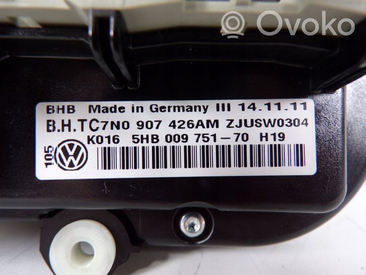 Volkswagen Golf VI Ilmastoinnin ohjainlaite 7N0907426AM