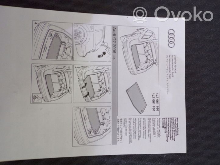 Audi Q7 4L Tappetino di rivestimento del bagagliaio/baule di gomma 4L7061160