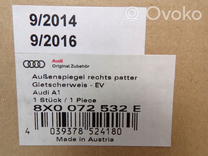 Audi A1 Kunststoffverkleidung Außenspiegel 8X0072531E