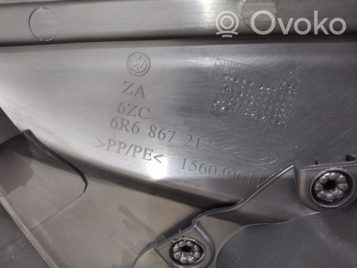 Volkswagen Polo V 6R Dvidurio galinių vietų šoninis apdailos skydas 6R6867212