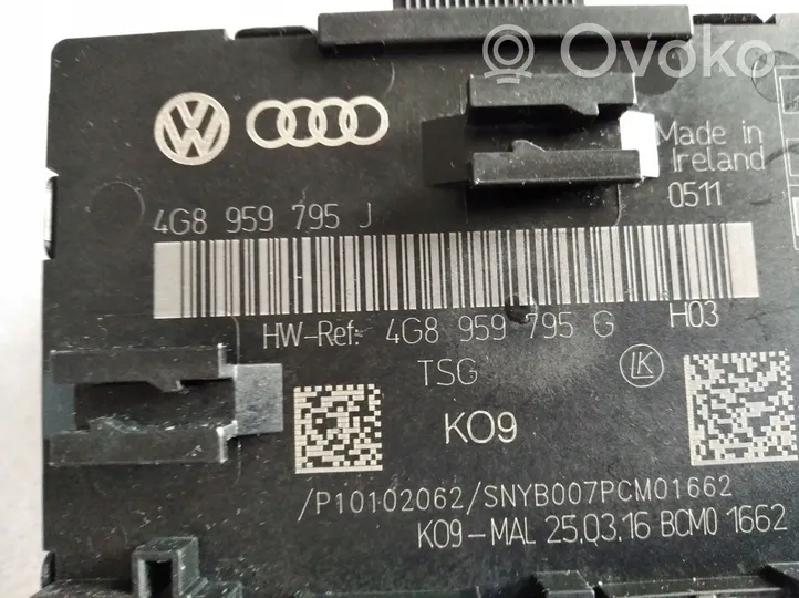 Audi A6 S6 C7 4G Modulo di controllo del corpo centrale 4G8959795J