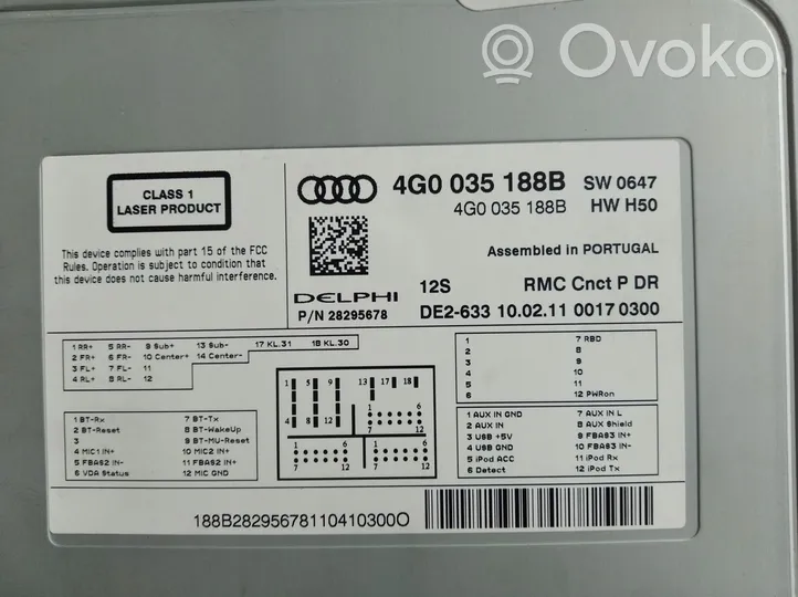 Audi A7 S7 4G Radio / CD-Player / DVD-Player / Navigation 4G0035188B