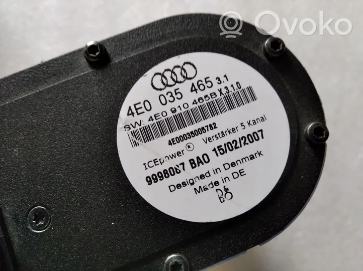 Audi A8 S8 D3 4E Amplificateur de son 4E0035465