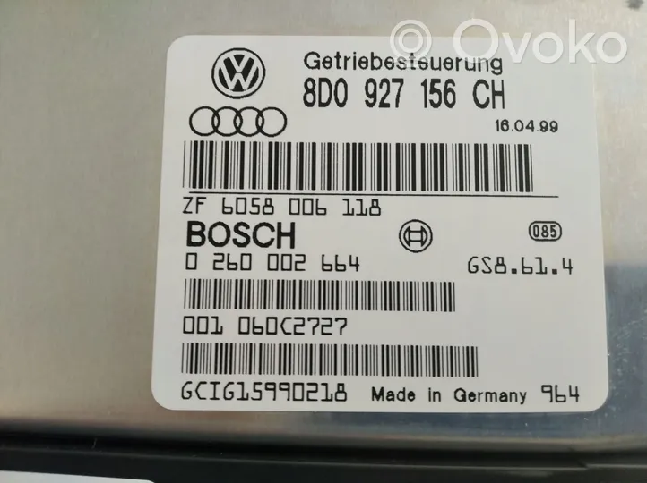 Audi A4 S4 B5 8D Centralina/modulo scatola del cambio 8D0927156CH