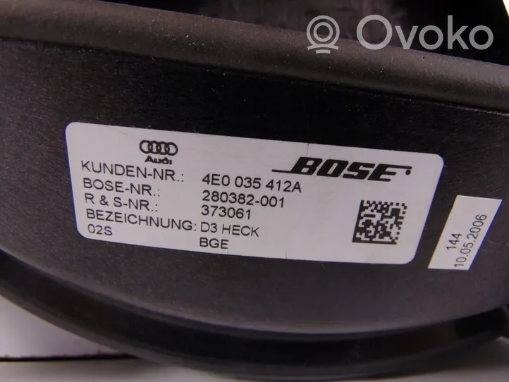 Audi A8 S8 D3 4E Subwoofer-bassokaiutin 4E0035412A