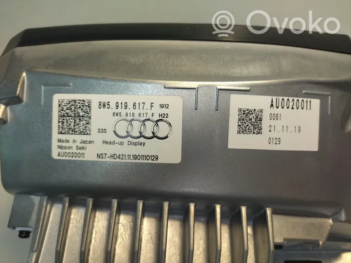 Audi A4 S4 B9 8W Schermo del visore a sovrimpressione 8W5919617F