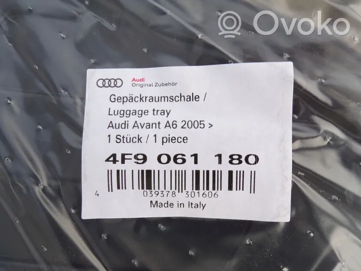 Audi A6 S6 C6 4F Bagāžnieka paklājiņš (gumijas) 4F9061180