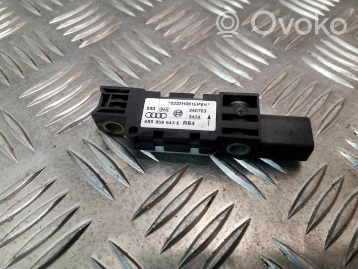 Audi A3 S3 8P Airbag deployment crash/impact sensor 4B0959643E