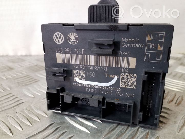 Volkswagen Sharan Oven ohjainlaite/moduuli 7N0959793B