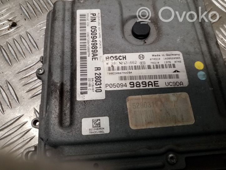 Dodge Nitro Calculateur moteur ECU 0281013662