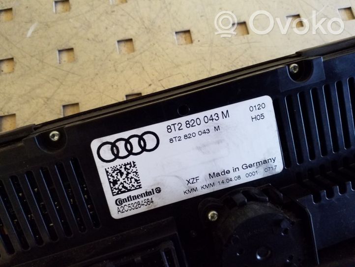 Audi A4 S4 B8 8K Блок управления кондиционера воздуха / климата/ печки (в салоне) 8T2820043M