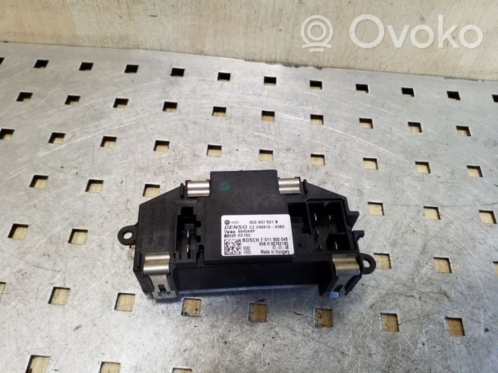 Audi A3 S3 A3 Sportback 8P Rezystor / Opornik dmuchawy nawiewu 3C0907521B