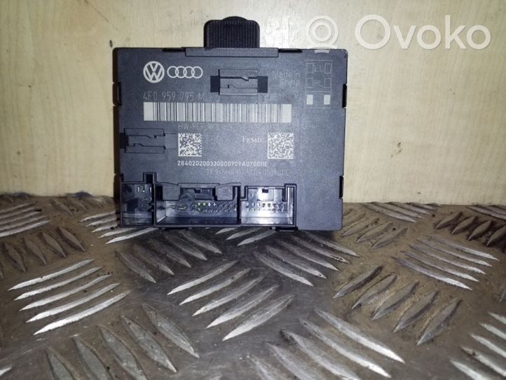 Audi A6 S6 C6 4F Durų elektronikos valdymo blokas 4F0959795M