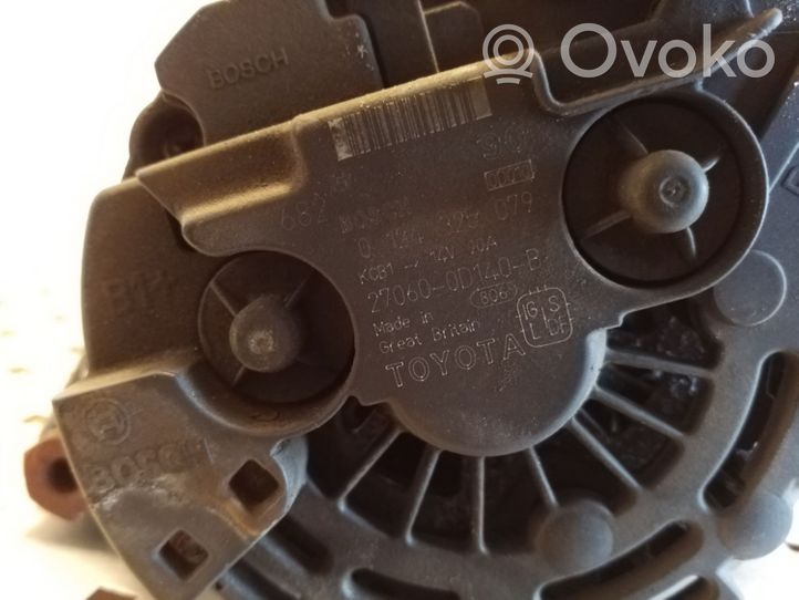 Toyota Corolla E120 E130 Generatore/alternatore 0124325079