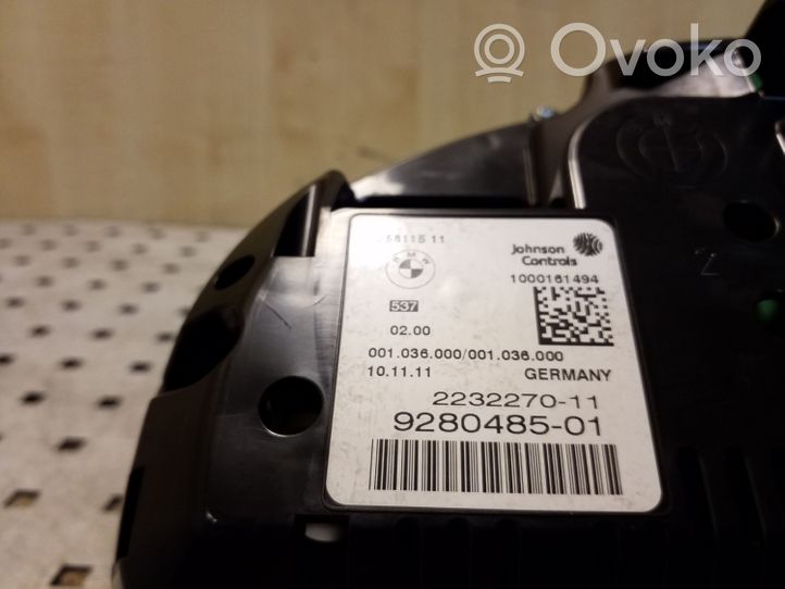 BMW 5 F10 F11 Tachimetro (quadro strumenti) 9280485