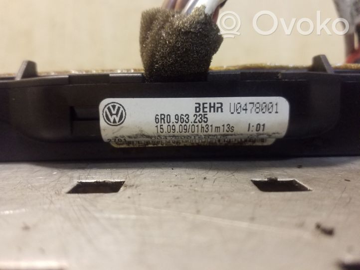 Volkswagen Polo V 6R Radiateur électrique de chauffage auxiliaire 6R0963235