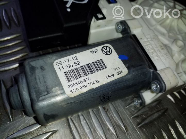 Volkswagen Golf VI Silniczek podnoszenia szyby drzwi tylnych 3C0959704B