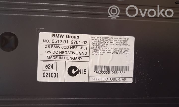 BMW X3 E83 Caricatore CD/DVD 65129112761