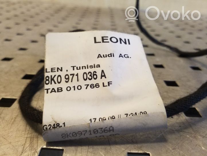 Audi A4 S4 B8 8K Wiązka przewodów drzwi przednich 8K0971036A