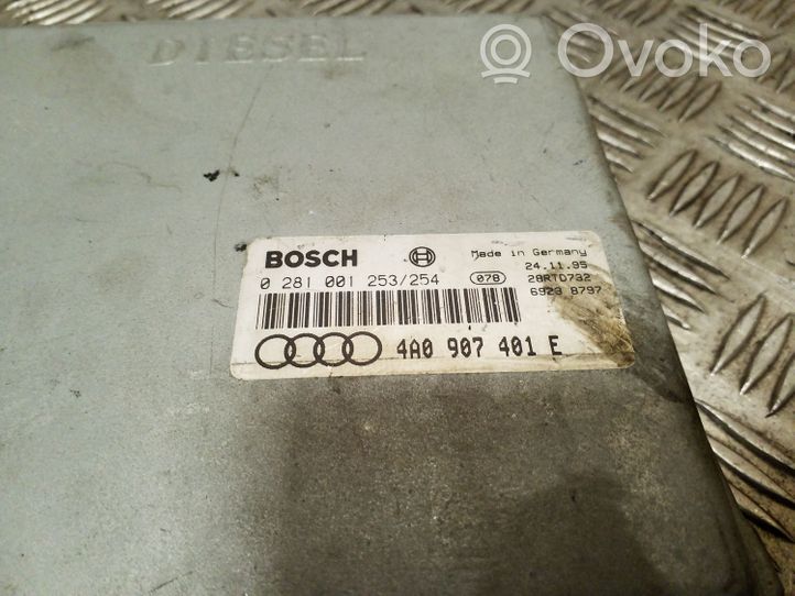 Audi A6 S6 C4 4A Moottorin ohjainlaite/moduuli 4A0907401E