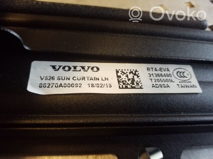 Volvo XC90 Tendina parasole/oscurante portiera posteriore 31366490