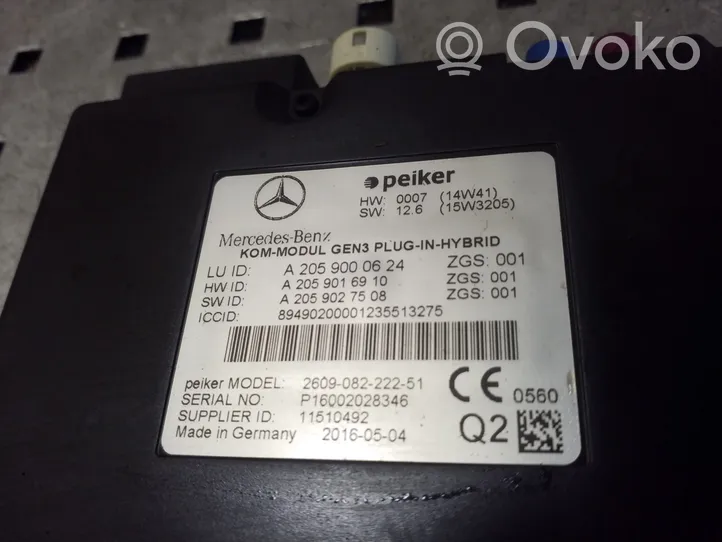 Mercedes-Benz B W246 W242 Kiti valdymo blokai/ moduliai A2059000624