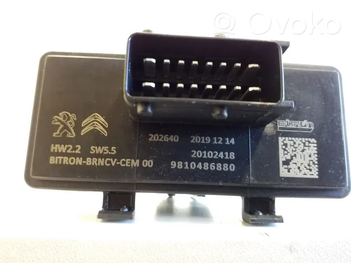 Opel Grandland X Module de commande de siège 9810486880