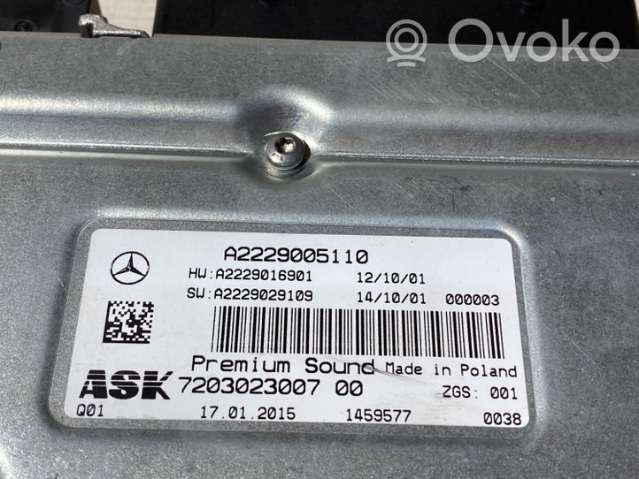 Mercedes-Benz S W222 Wzmacniacz audio A2229005110